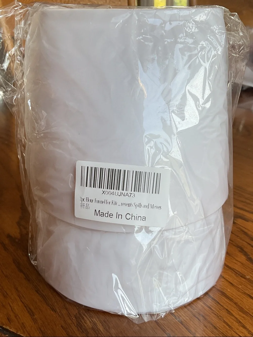 2 pc Flour Funnel Kit - Fits KitchenAid stand mixer